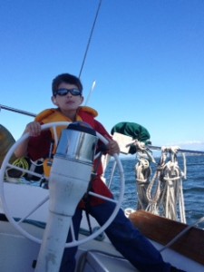Nathan at the helm of Shannon